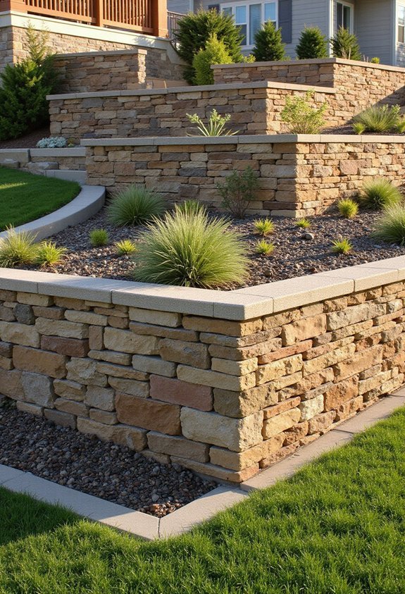 tiered functional appealing erosion resistant