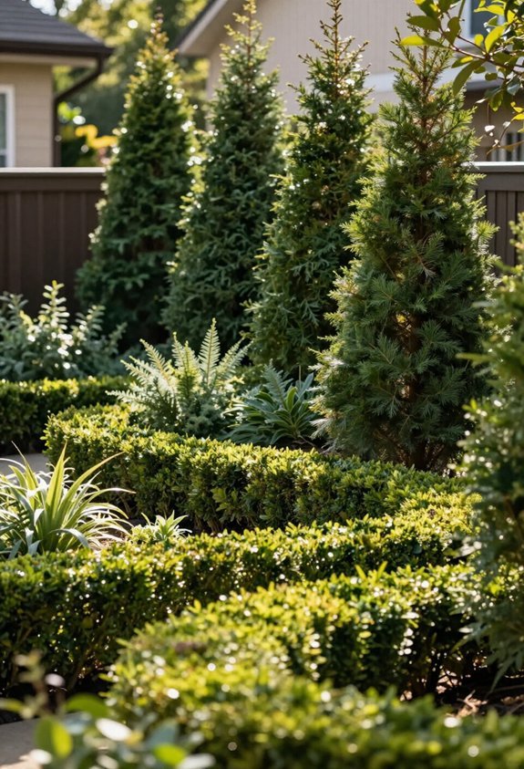 tiered hedges for privacy