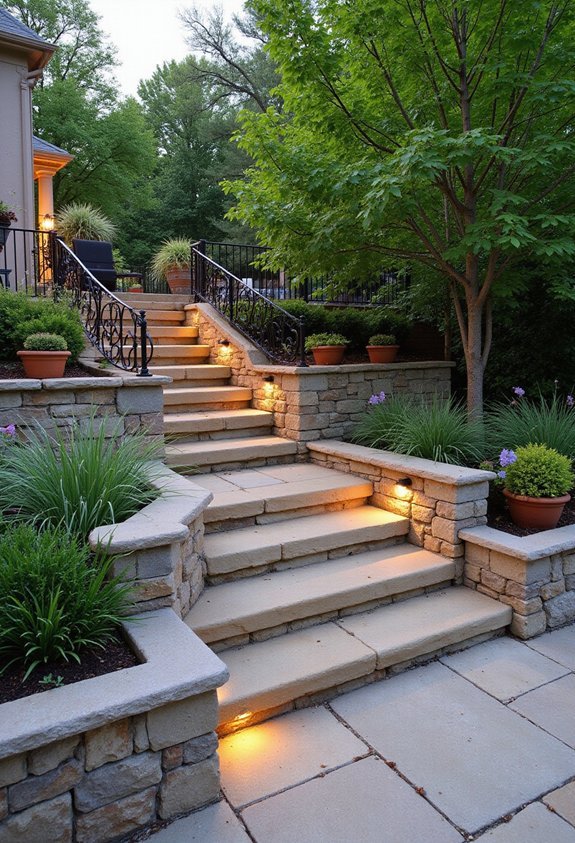 tiered terraced maximized visually appealing