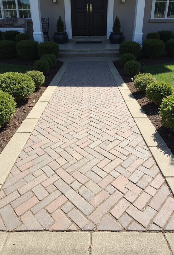 timeless geometric paving design appeal