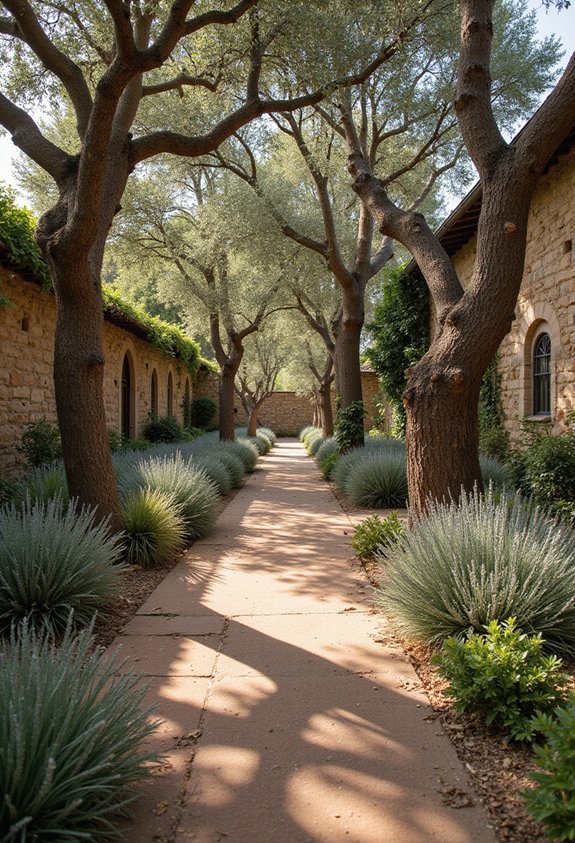 timeless mediterranean charm mature olive trees
