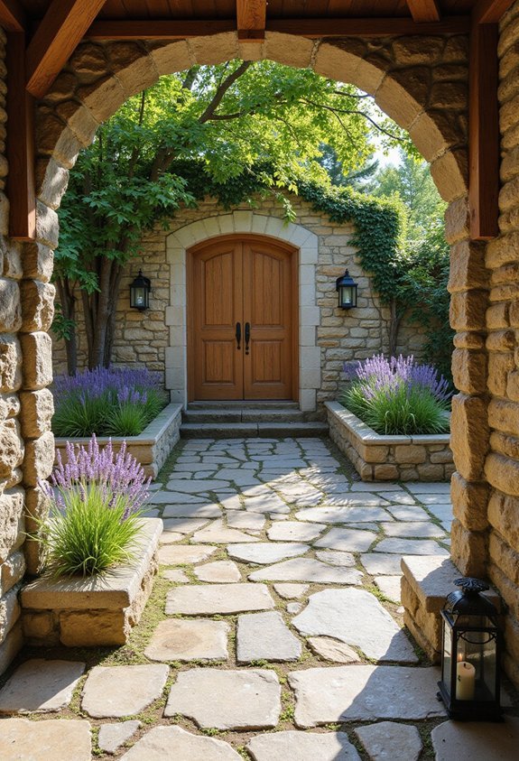 timeless rustic natural stone patios