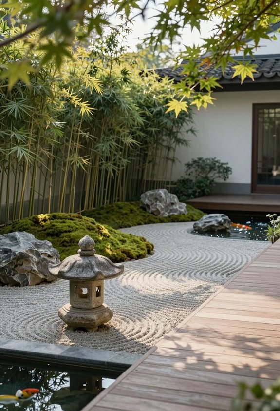 tranquil minimalist outdoor design