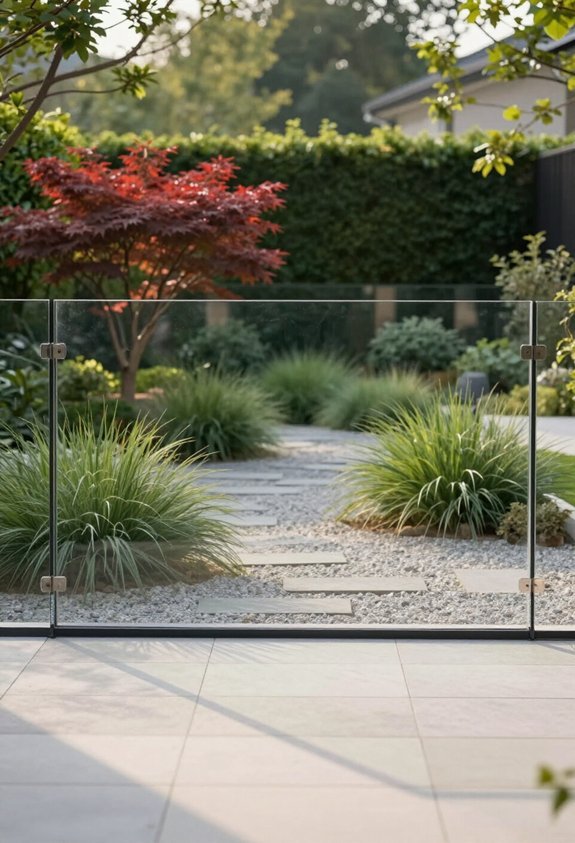 transparent fencing enhances visibility