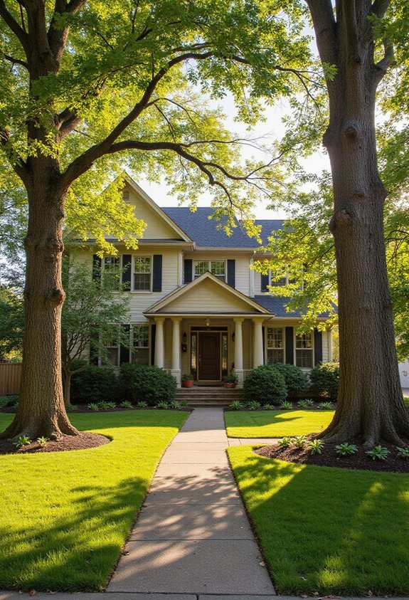 trees frame home s focal points