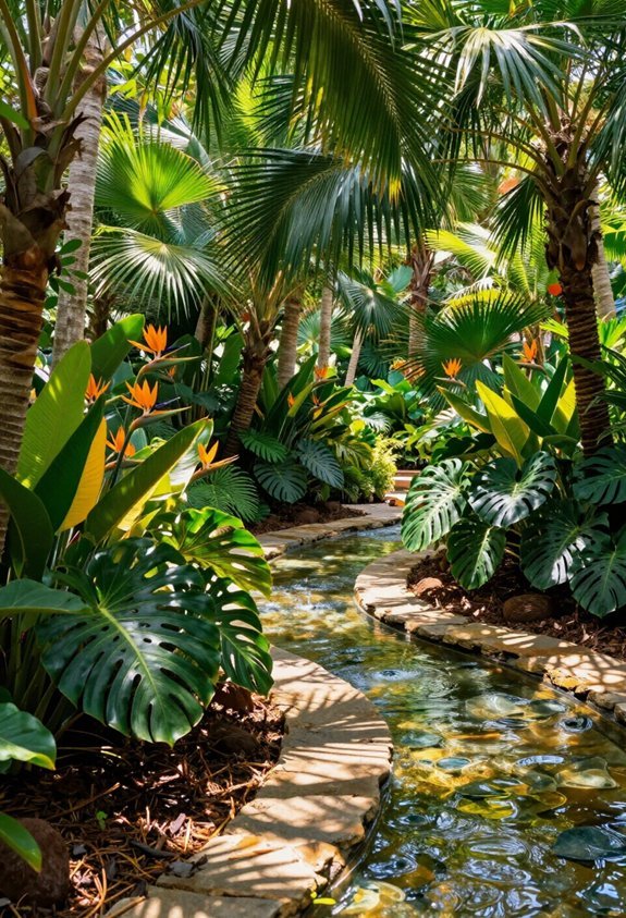 tropical backyard paradise design