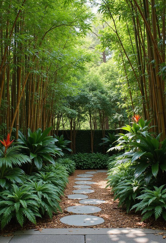 tropical screening plants create privacy