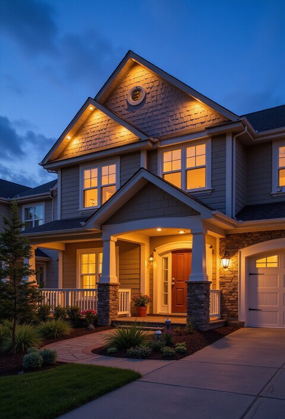 uniform facade illumination enhances architectural details