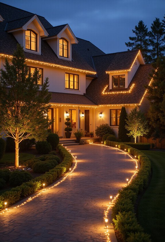 uniform intentional polished rhythmic lighting layout