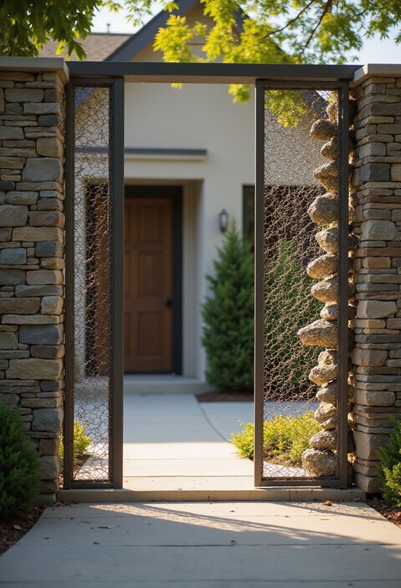 versatile durable customizable gabion fencing