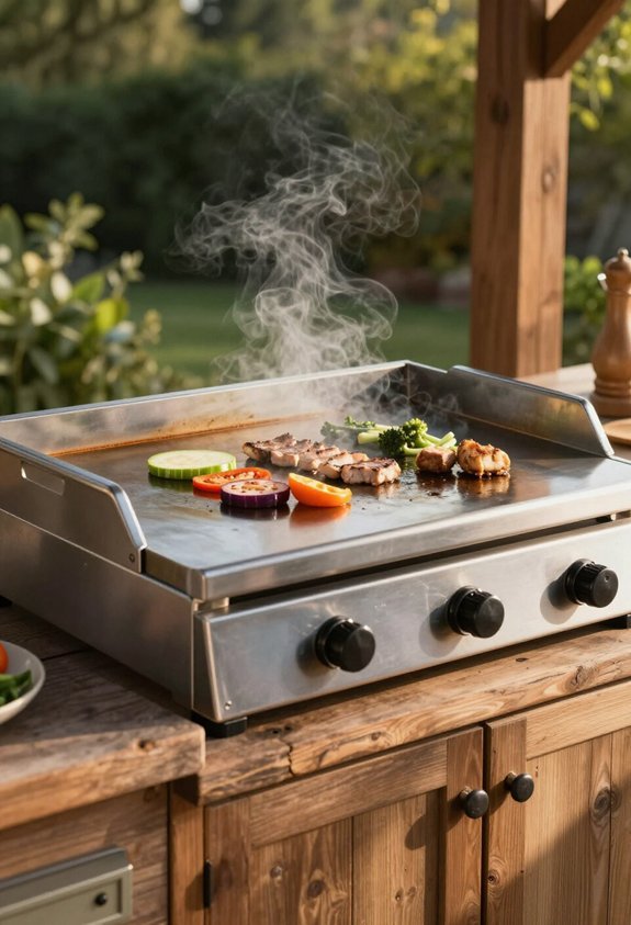 versatile flat top griddle cooking