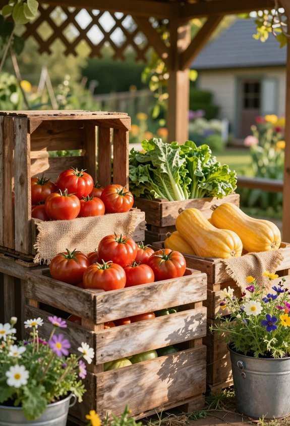 versatile wooden crate displays