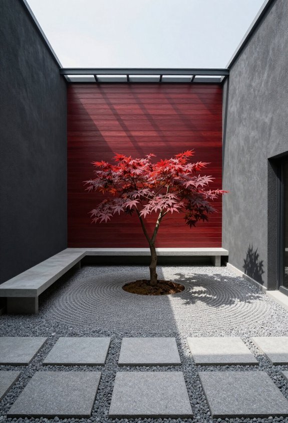 vertical elements define boundaries