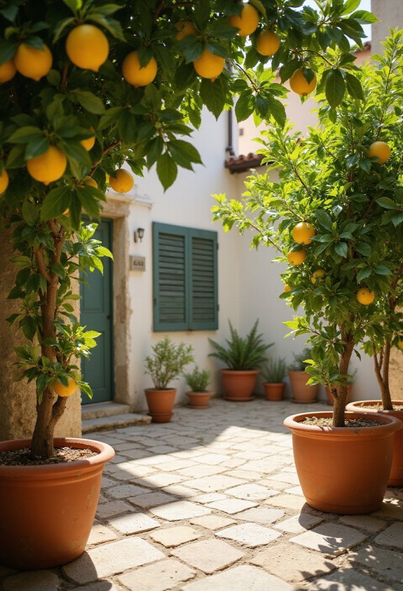 vertical functional sunlight loving fruit bearing citrus