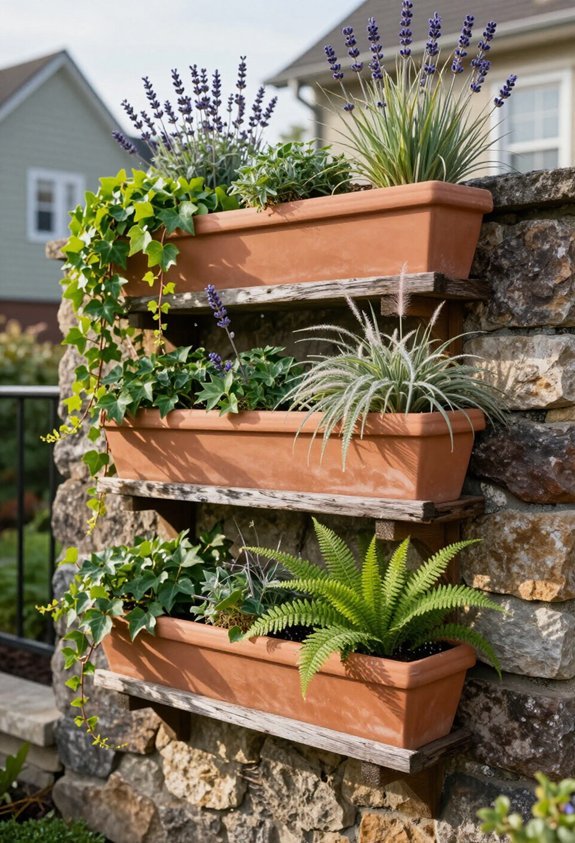 vertical garden privacy solution