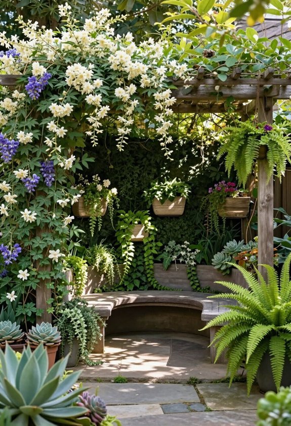 vertical plantings for privacy