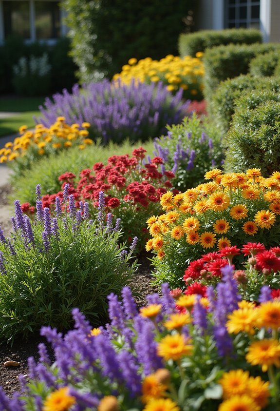 vibrant compact layered vertical gardens