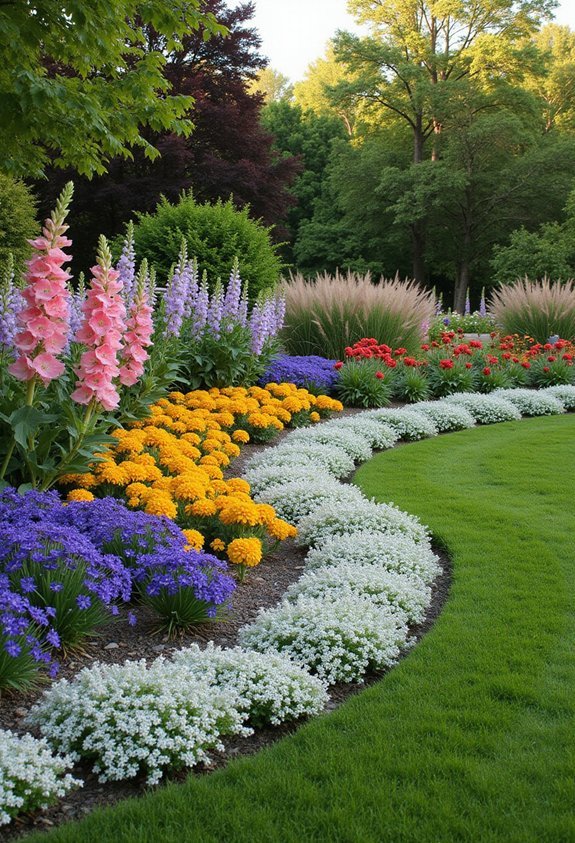 vibrant corner display gardens