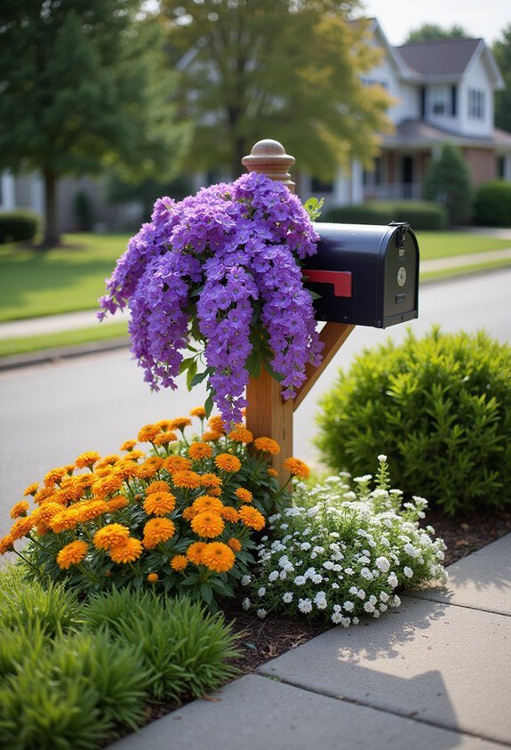 vibrant low maintenance graduated eye catching mailbox gardens