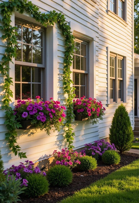 vibrant seasonal architectural elevated