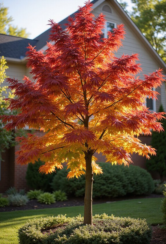 vibrant seasonal foliage architectural interest