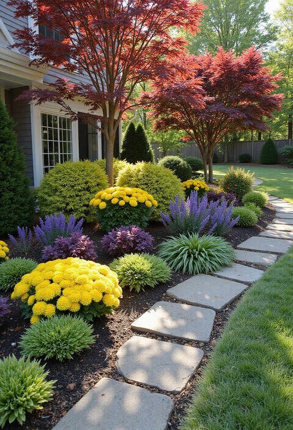 vibrant year round front yard gardening