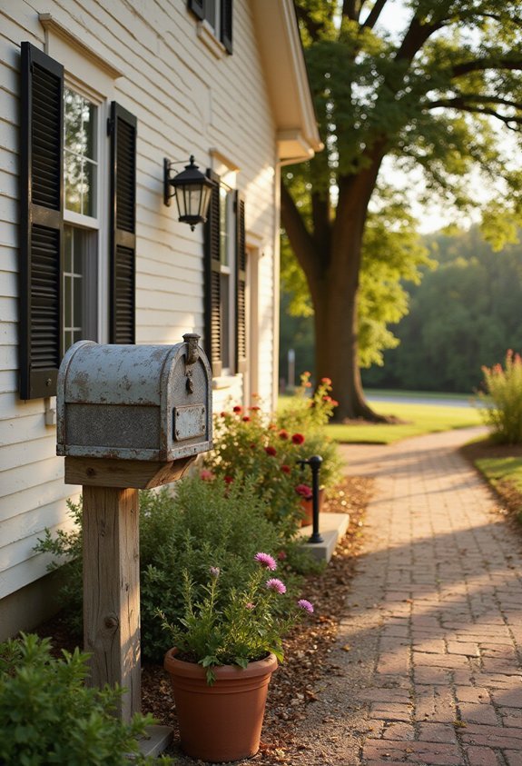 vintage farmhouse mailbox curb appeal