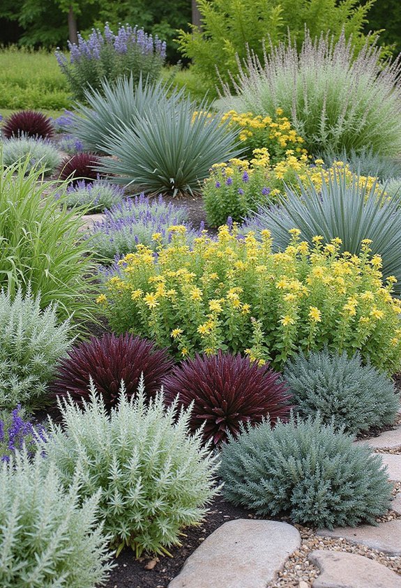 visually captivating layered plant combinations