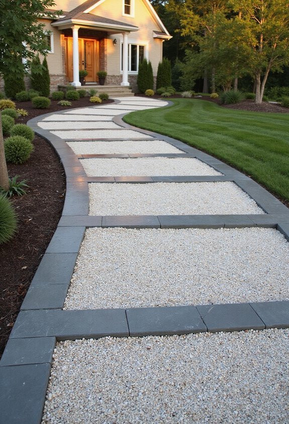 visually cohesive hardscape zoning