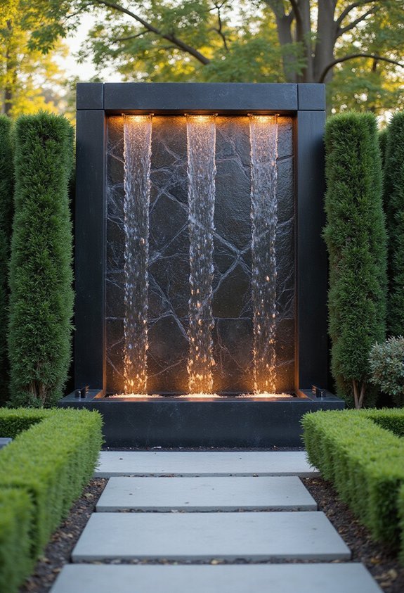 visually striking customizable water features