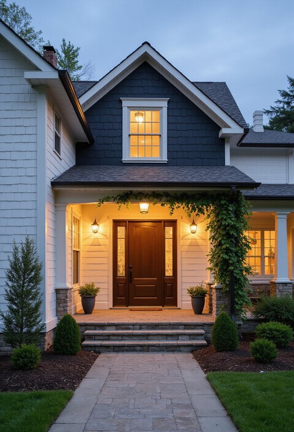 visually striking farmhouse aesthetic accent walls