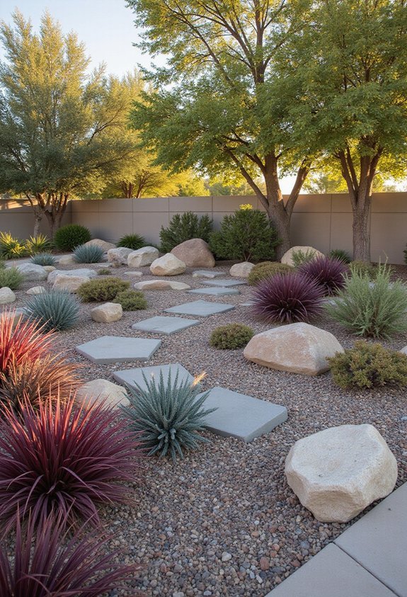 visually striking low maintenance rock gardens