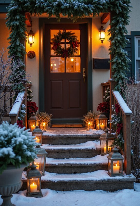 warm rustic welcoming holiday centerpiece