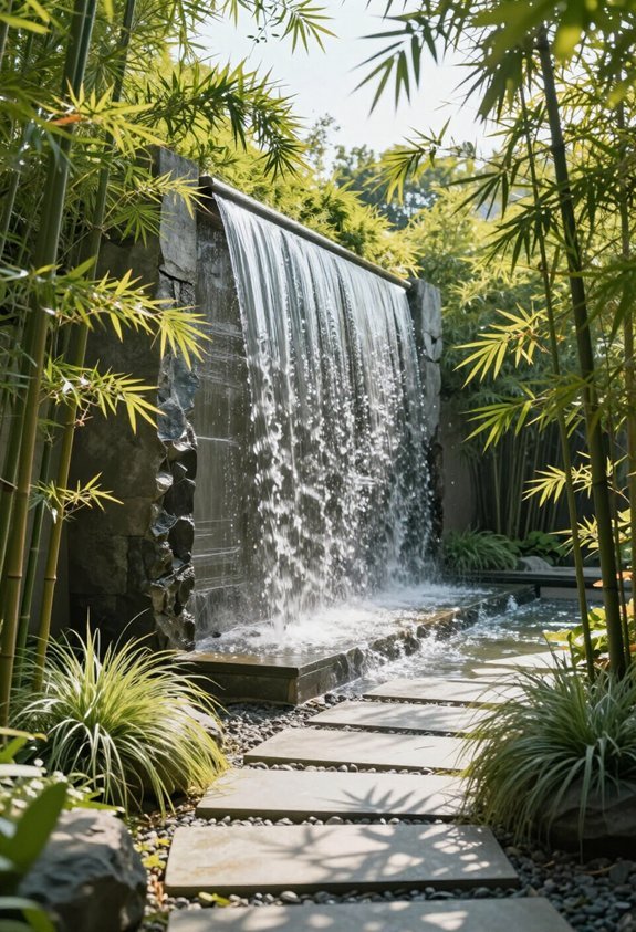 water features enhance privacy