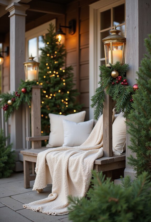 welcoming cozy layered inviting porch vignette
