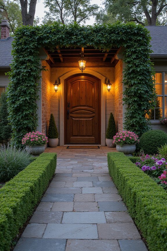 welcoming front yard entrance ideas