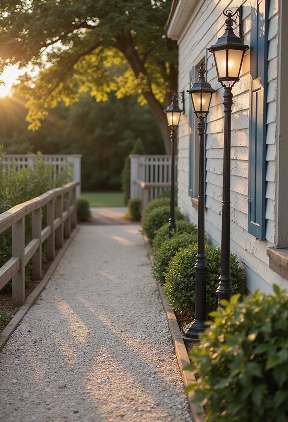 welcoming nostalgic outdoor lighting solutions