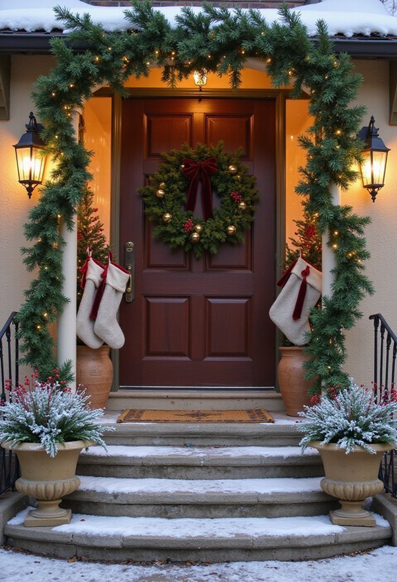 welcoming visual door decor complement