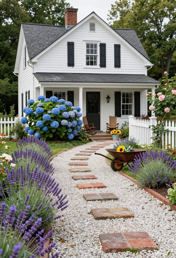 winding gravel path installation