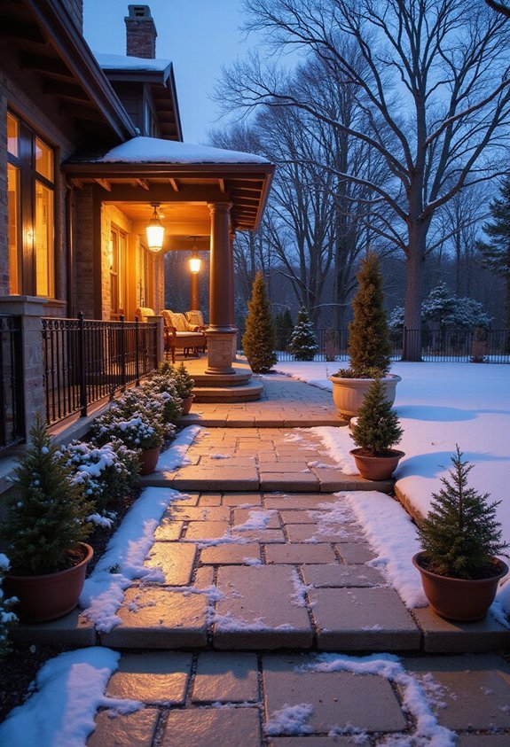 winter ready front patios