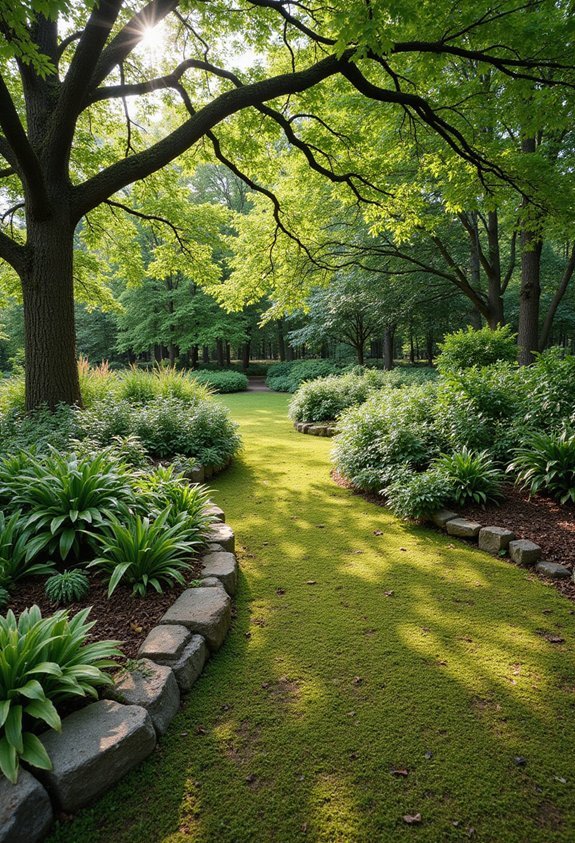 woodland gardens shaded naturalistic low maintenance