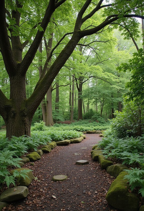 woodland native shade tolerant layered natural landscape