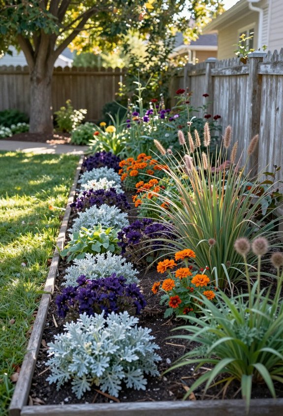 year round colorful garden design