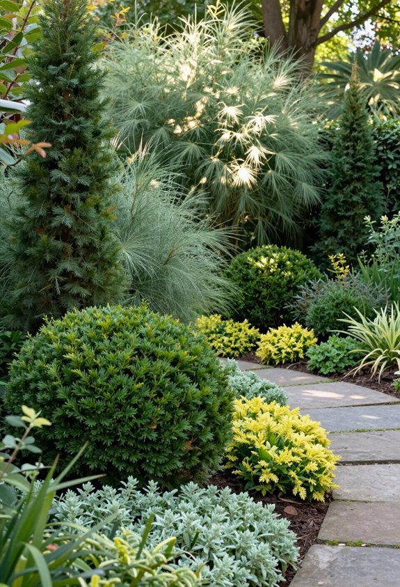 year round evergreen landscape appeal