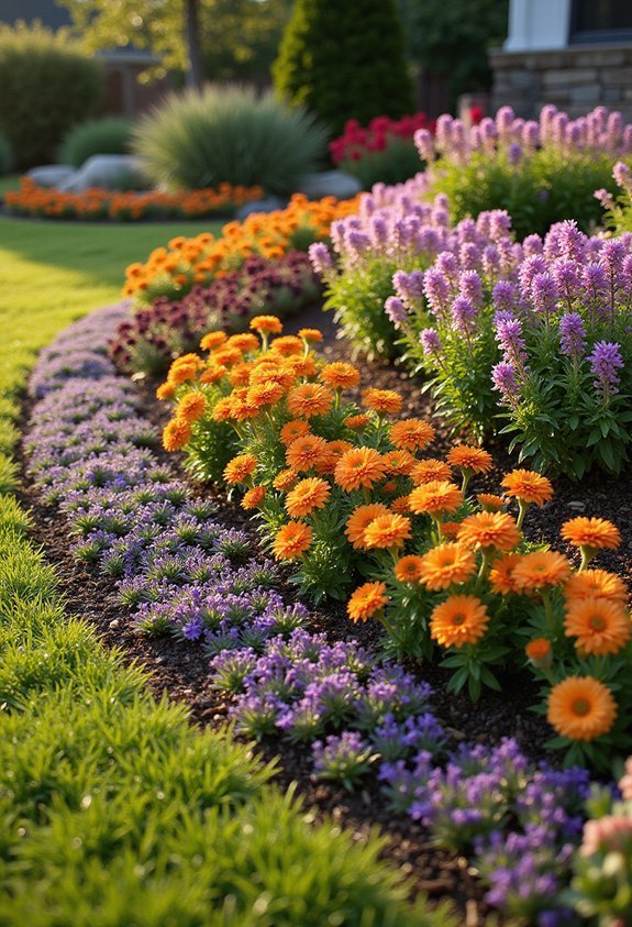year round perennial flower beds