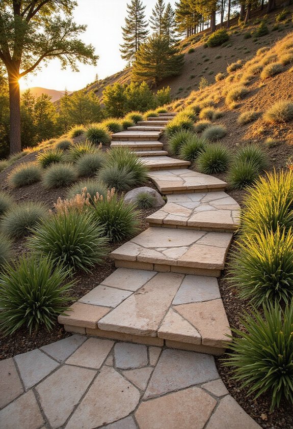 zigzag retaining traction handrails