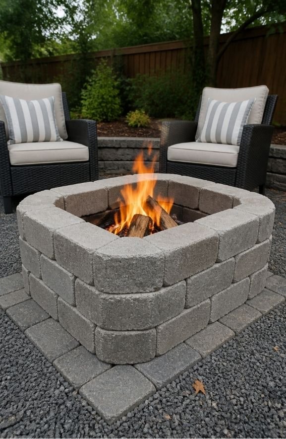 Cinder Block Fire Pit