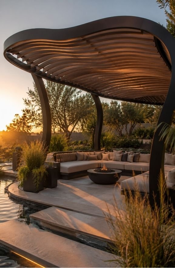 Curved Pergolas