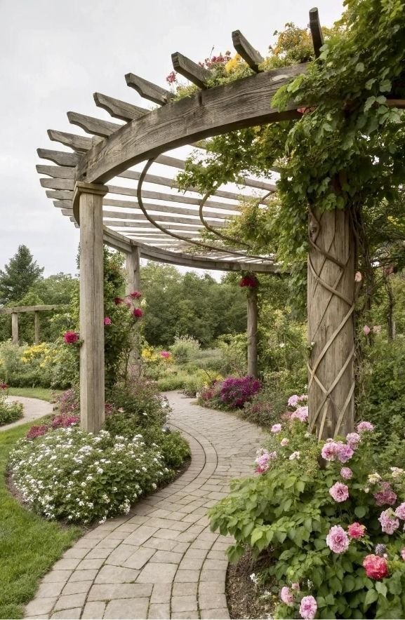 Curved and Arched Pergolas