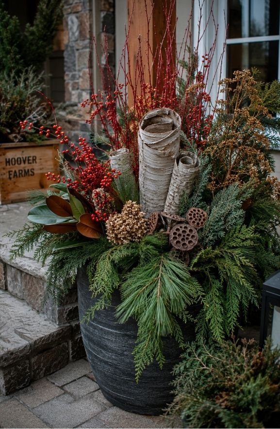 Layering Textures With Branches, Berries, and Bark